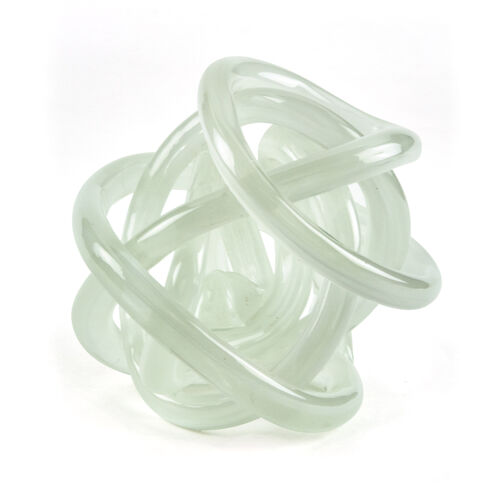 Glass Knot White Handblown
