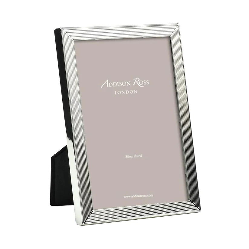 8x10 Grooved Silver Plate Frame