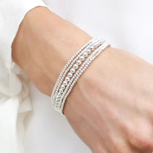 enewton Classic Sterling Silver 2mm Bead Bracelet