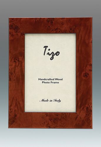 Wide Burl Italian Wood Frame, 5x7
