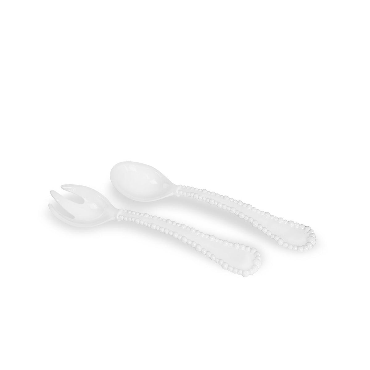 VIDA Alegria White Salad Server Set