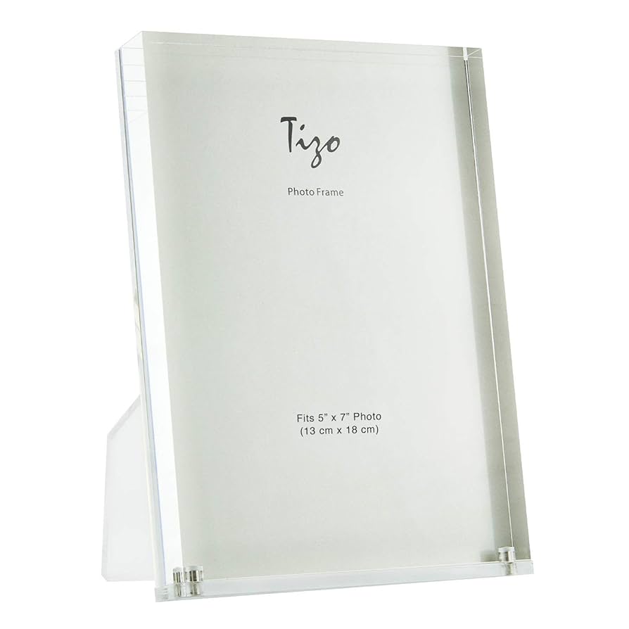Acrylic Lucite Photo Frame 5x7 with Easel