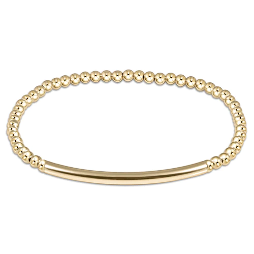 enewton Classic Gold 3mm Bead Bracelet - Bliss Bar Smooth