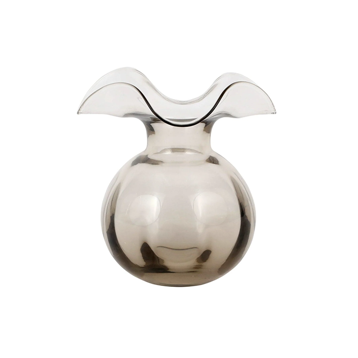 Vietri Hibiscus Gray Bud Vase