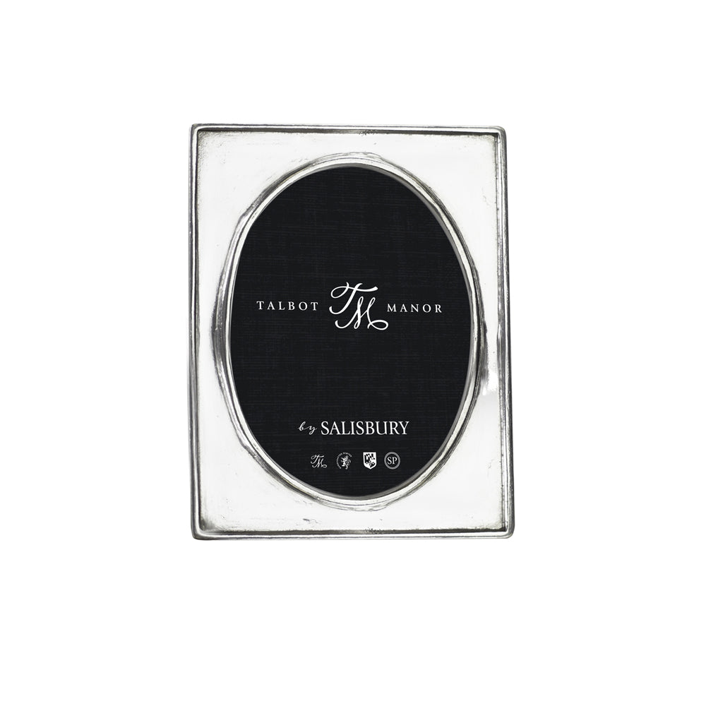 Oval Pewter Frame 3x4 Madison