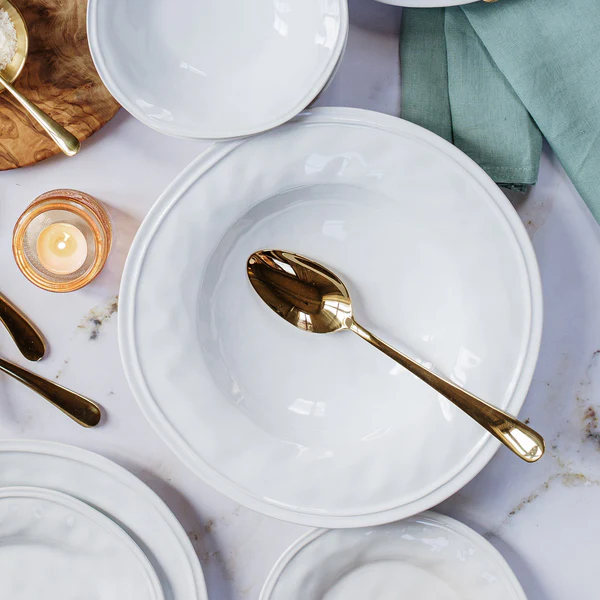 White Organic Large Serving Dish