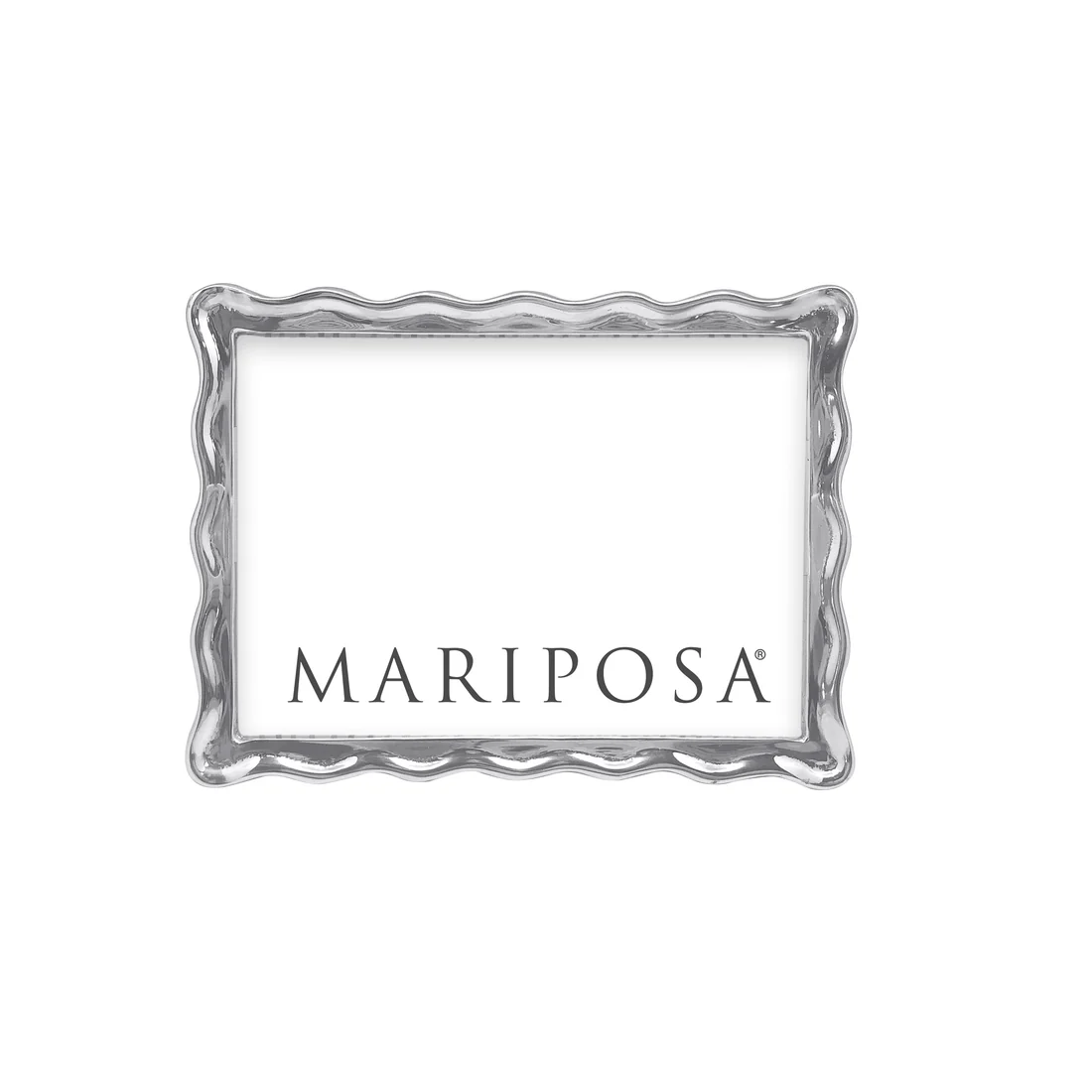 Mariposa Wavy Frame 5x7, Silver