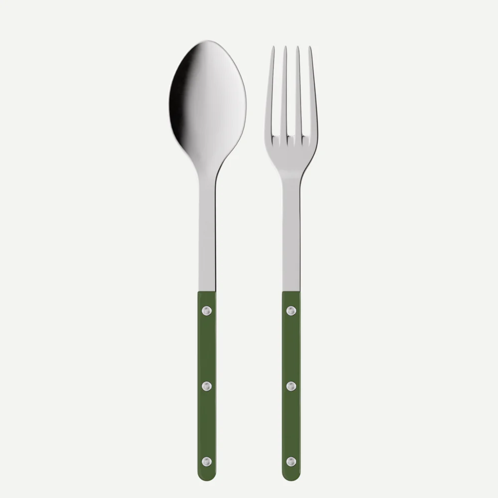Sabre Bistrot 2 Piece Serving Set, Dark Green