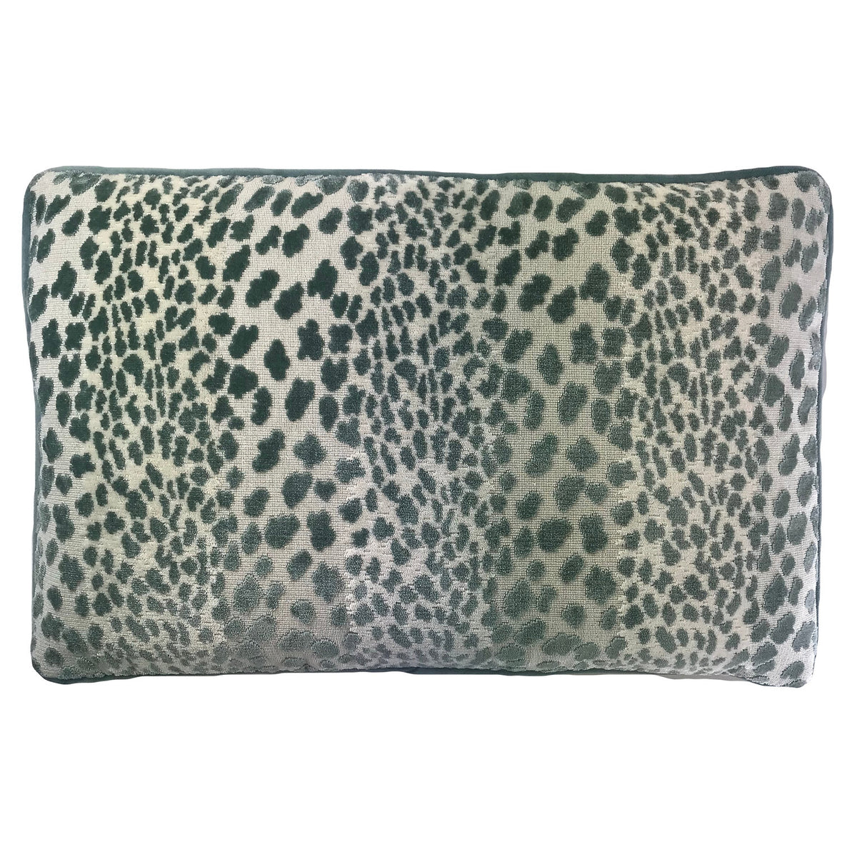 Meow Aqua Lumbar Pillow, 14"x21"