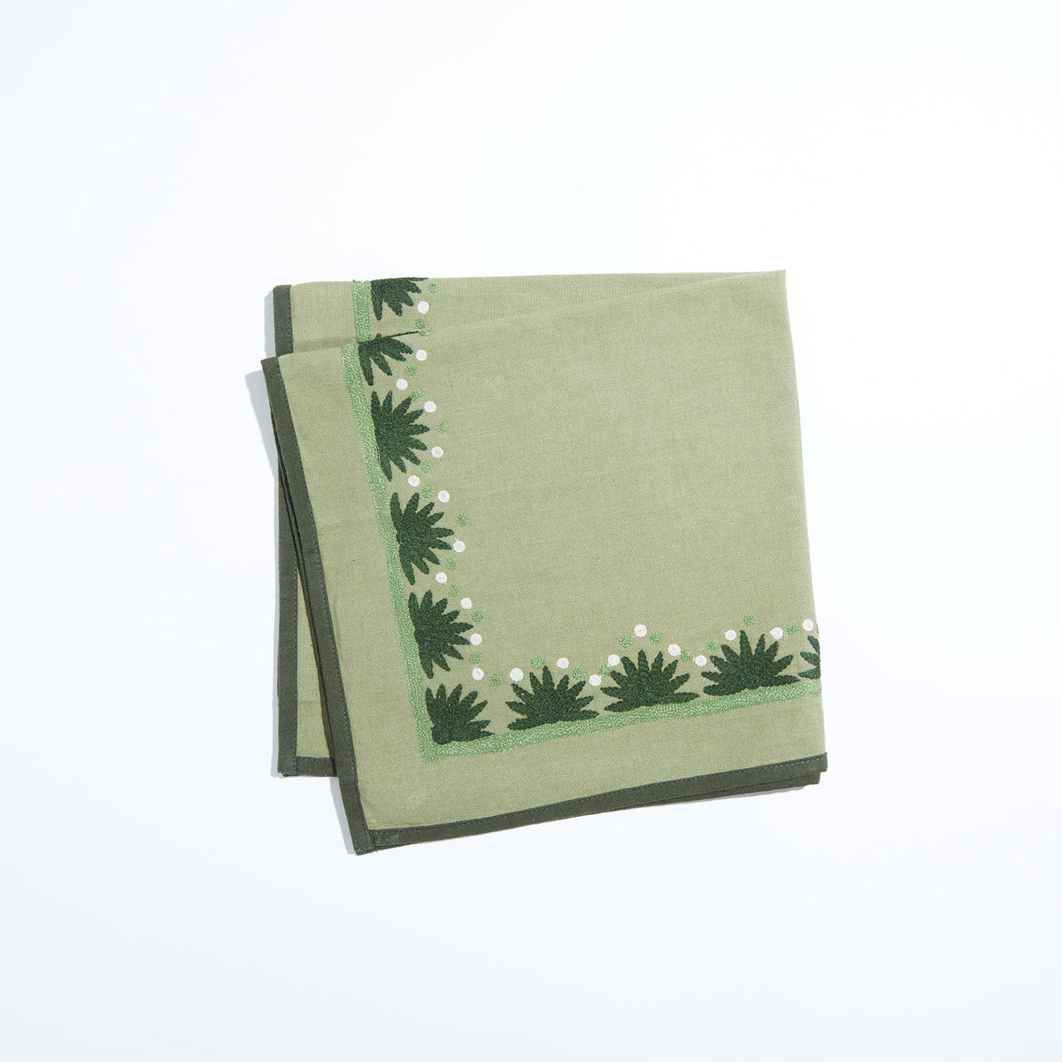 Starburst Evergreen Set of 4 Napkins 20 Inch
Handmade on 70% Cotton & 30% Flax