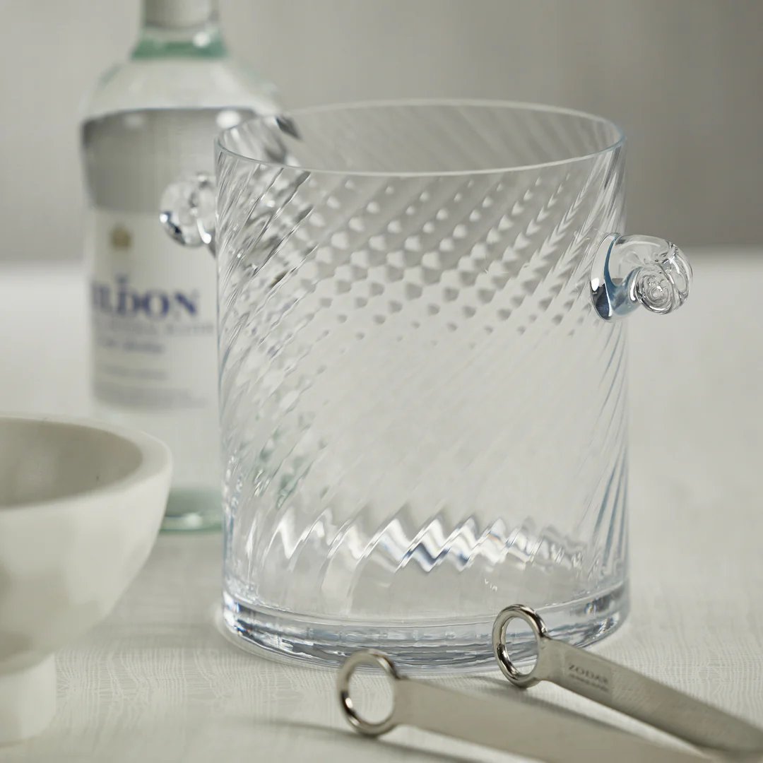 Bagatelle Swirl Glass Ice Bucket