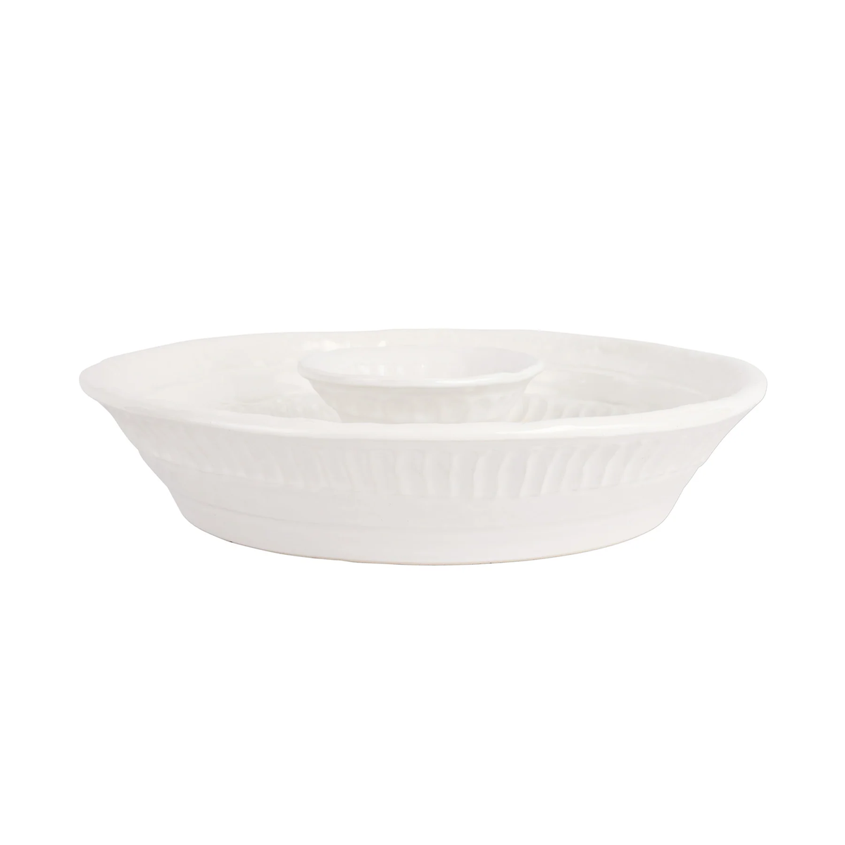 Vietri Pietra Serena Chip and Dip 2-Piece Set