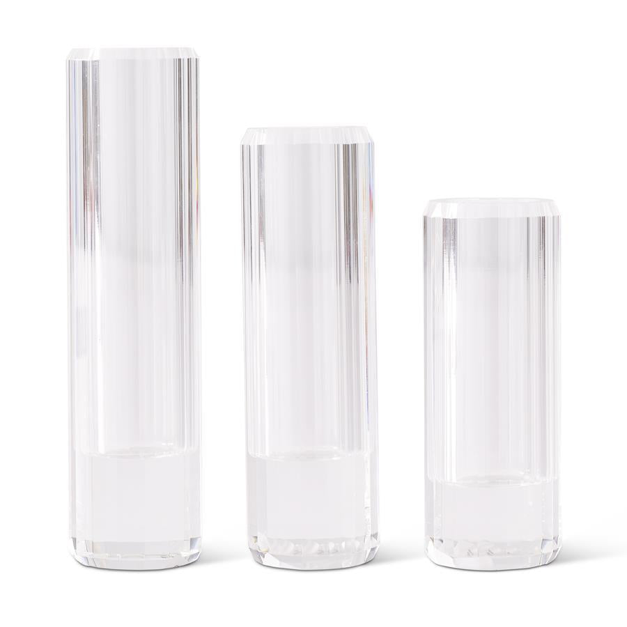 Prism Cut Crystal Bud Vase, Medium