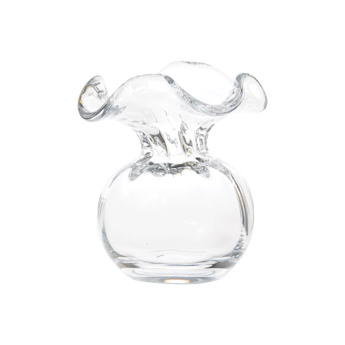 Vietri Hibiscus Clear Bud Vase