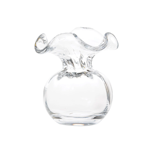 Vietri Hibiscus Clear Bud Vase