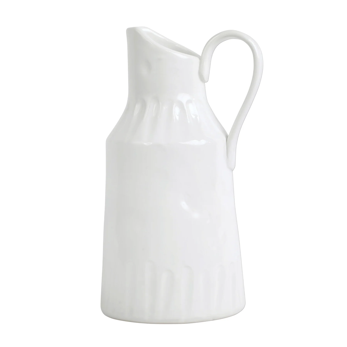Vietri Pietra Serena White Pitcher