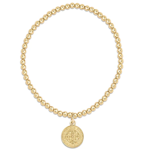 enewton Classic Gold Bead Bracelet 3mm Blessing Gold Disc