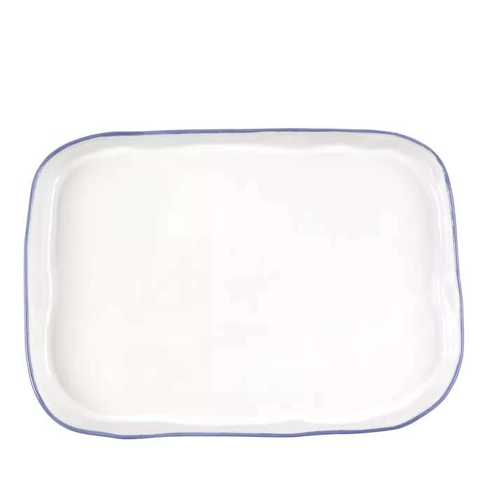 Vietri Aurora Edge Rectangular Platter