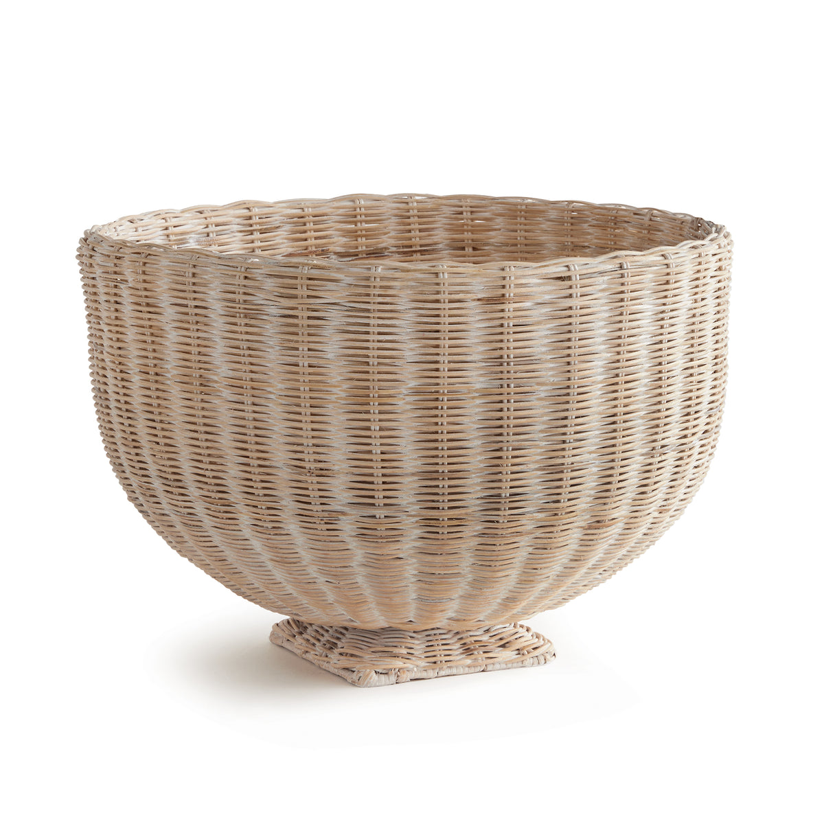 Charleston Rattan Footed Bowl Short 24"x24"x16"