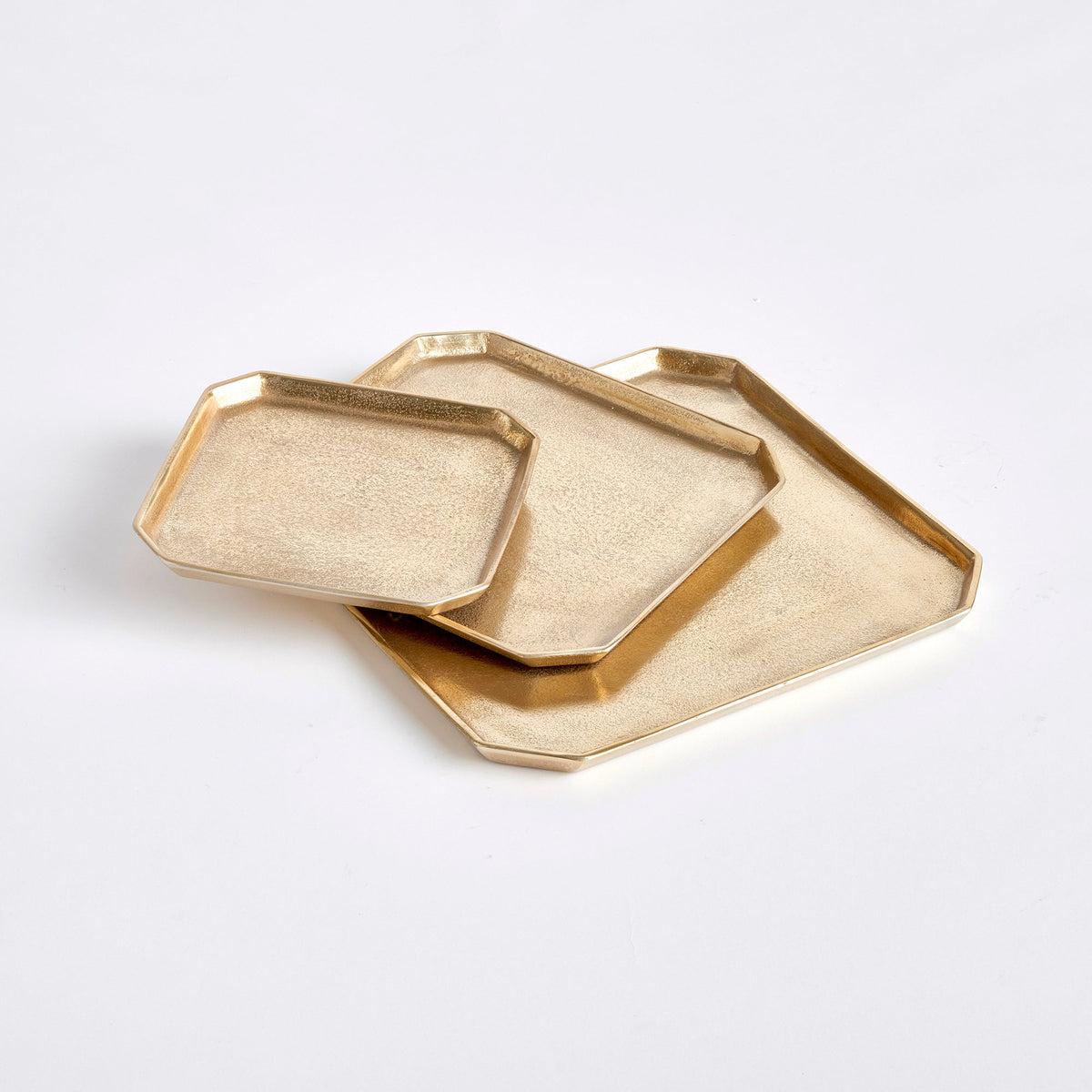 Dezi Gold Square Serving Tray Med 12"