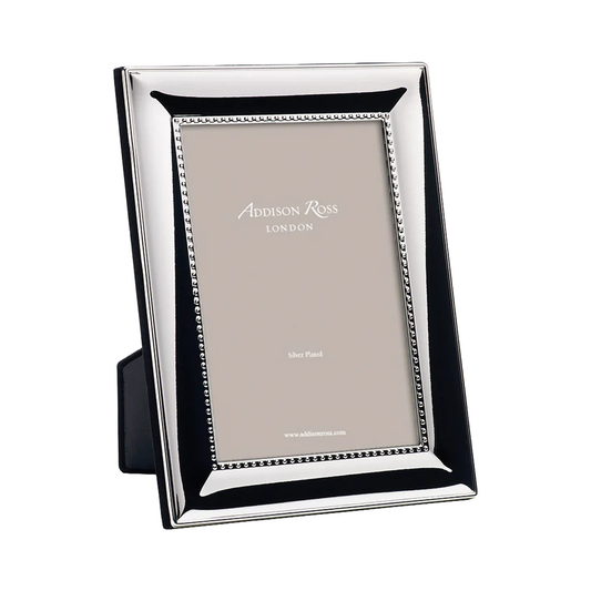 Beaded Silver Plate Frame 5x7