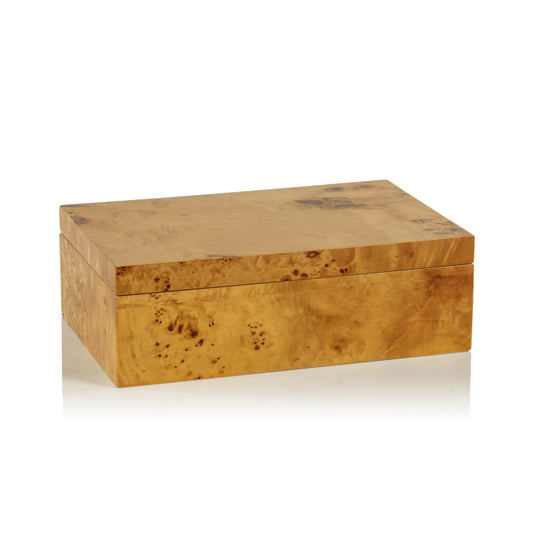 Leiden Burl Wood 10 in. Box