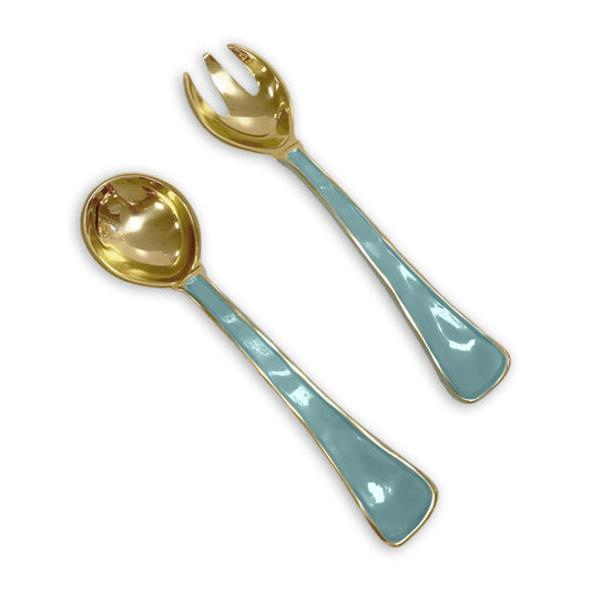 Turquoise Encanto Soho Salad Servers
