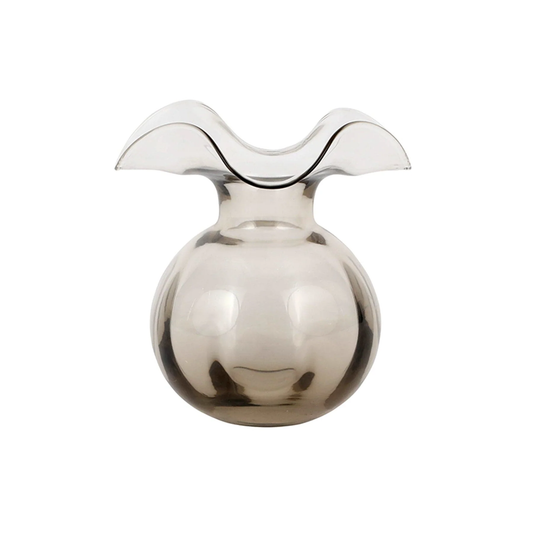 Vietri Hibiscus Gray Bud Vase