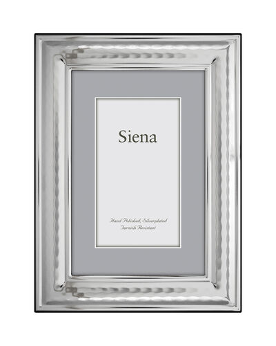 Hammered  8 x 10 Silver Plate Frame