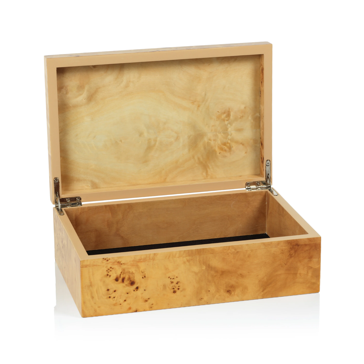 Leiden Burl Wood 10 in. Box