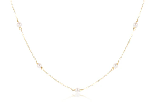 enewton 17" Gold Simplicity 4mm Pearl Choker