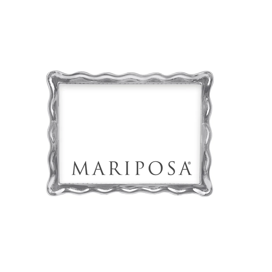 Mariposa Wavy Frame 5x7, Silver