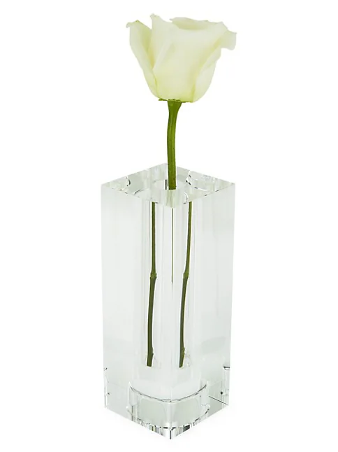 Crystal Bud Vase/Tealight SM 6.5" H