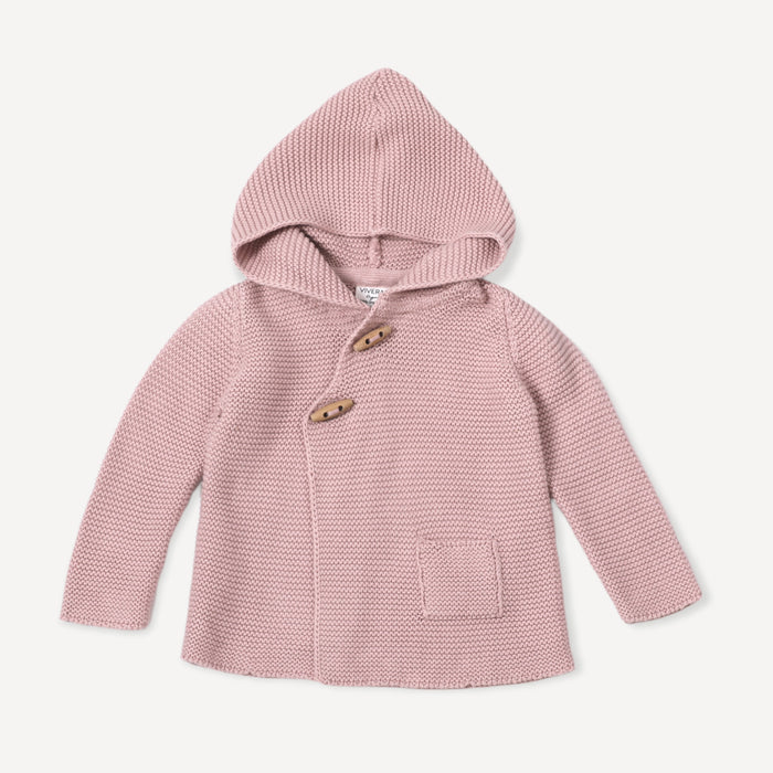 Milan Hooded Sweater with Buttons 12-18 Months, Organic Cotton. Sweater Shown in 12 to 18 months. Call for available Sizes, 303-744-7464