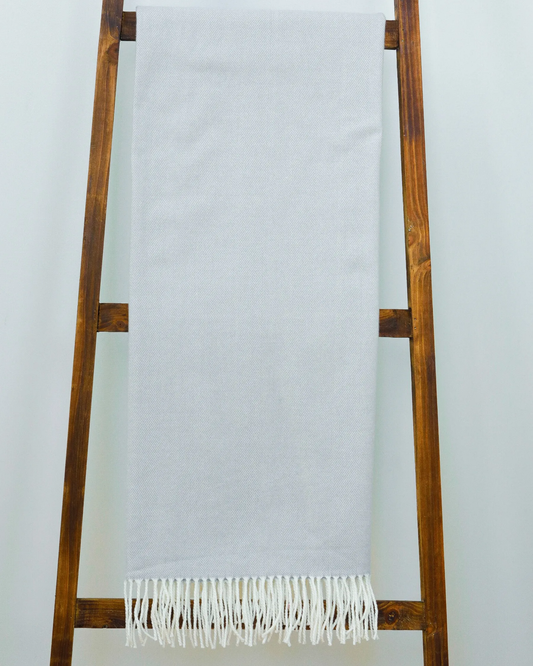 Adirondack Throw Pewter, Cotton/Acrylic Blend, 50x70