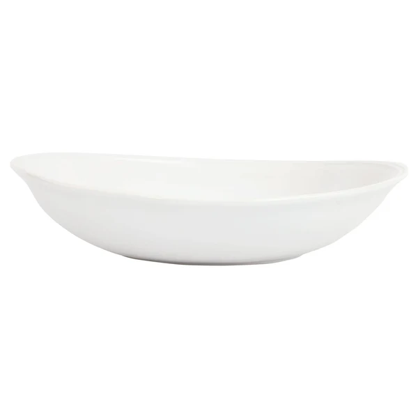 White Oval Shallow Bowl Vietri