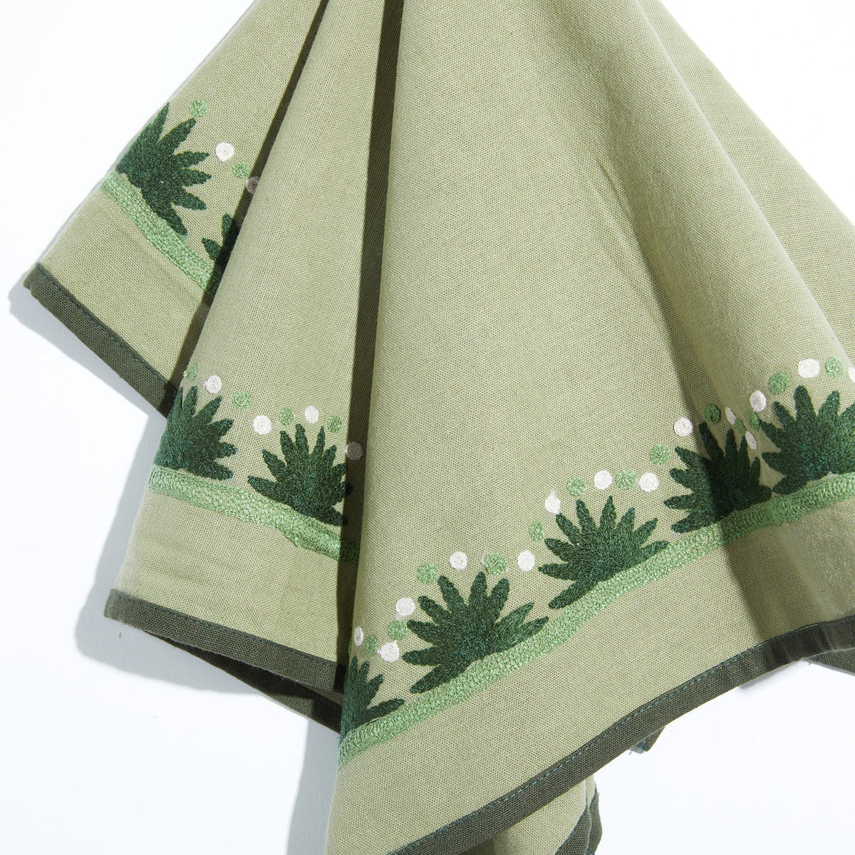 Starburst Evergreen Set of 4 Napkins 20 Inch
Handmade on 70% Cotton & 30% Flax