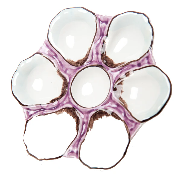 Lavender Oyster Plate