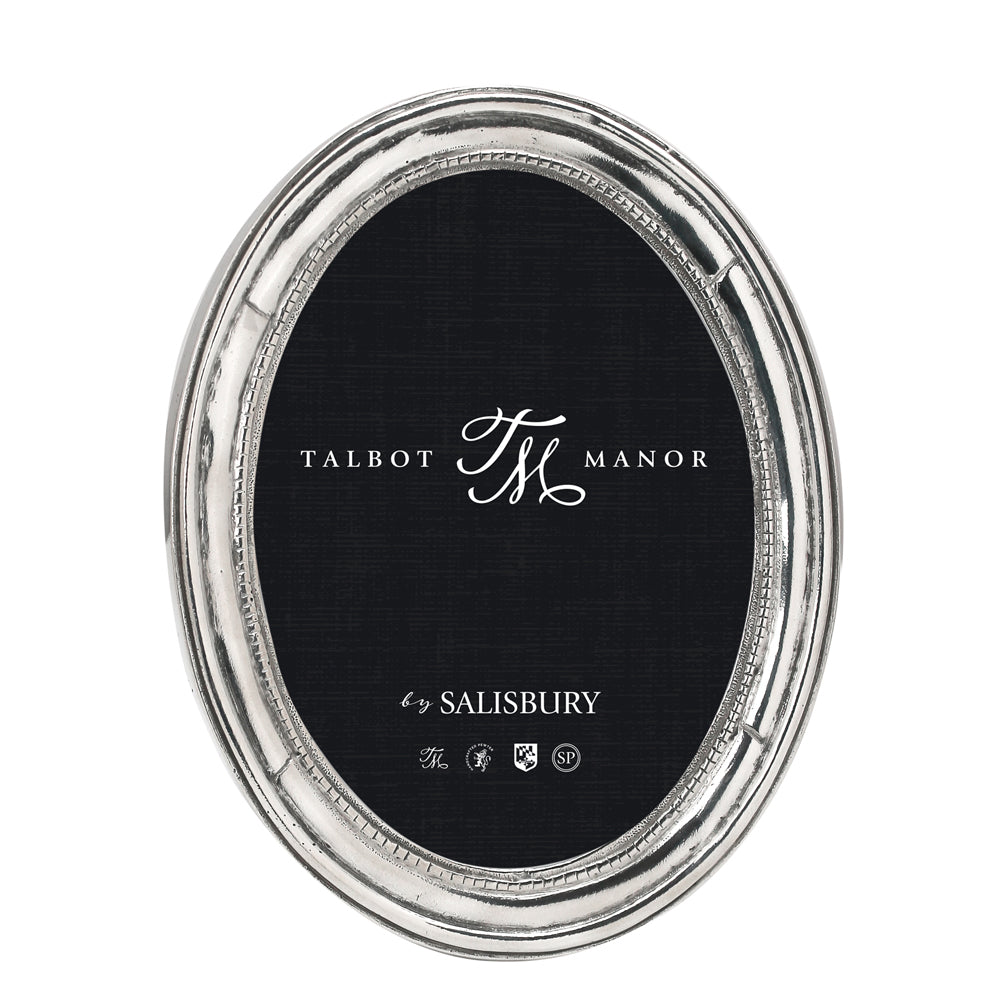 Oval Pewter Frame 5x7