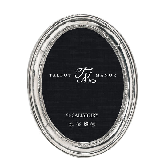 Oval Pewter Frame 5x7