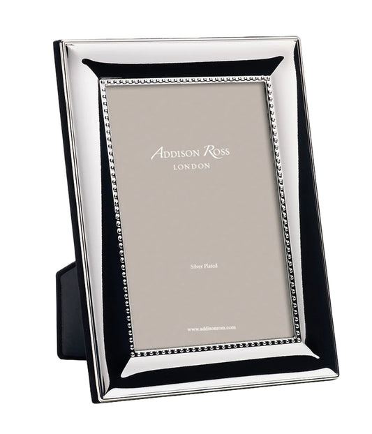 Beaded Silver Plate Frame 4x6
