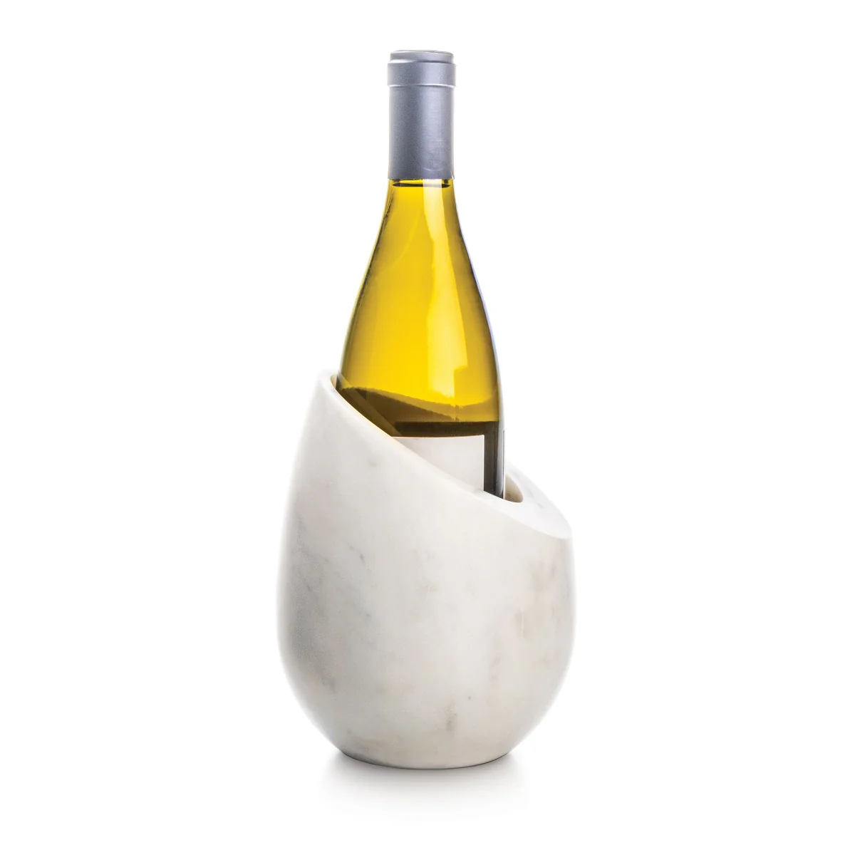 Simon Pearce White Marble Wine Chiller 5½ W x 5½ D x 7 H