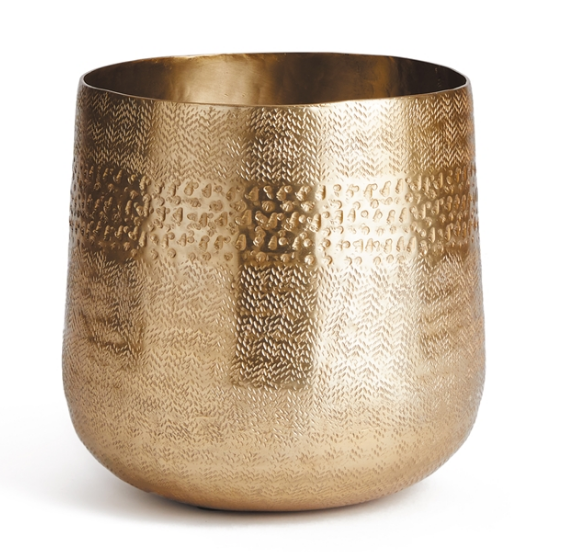 Gold Emberlynn Cachpot Planter 8.25"