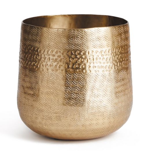 Gold Emberlynn Cachpot Planter 8.25"