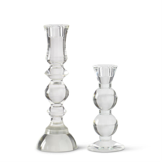 Crystal Taper Candleholder 11.25"