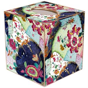 Tobacco Leaf Tissue Box Cover Paper Mache
