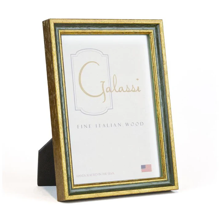 4x6 Frame Primary Green with Gold