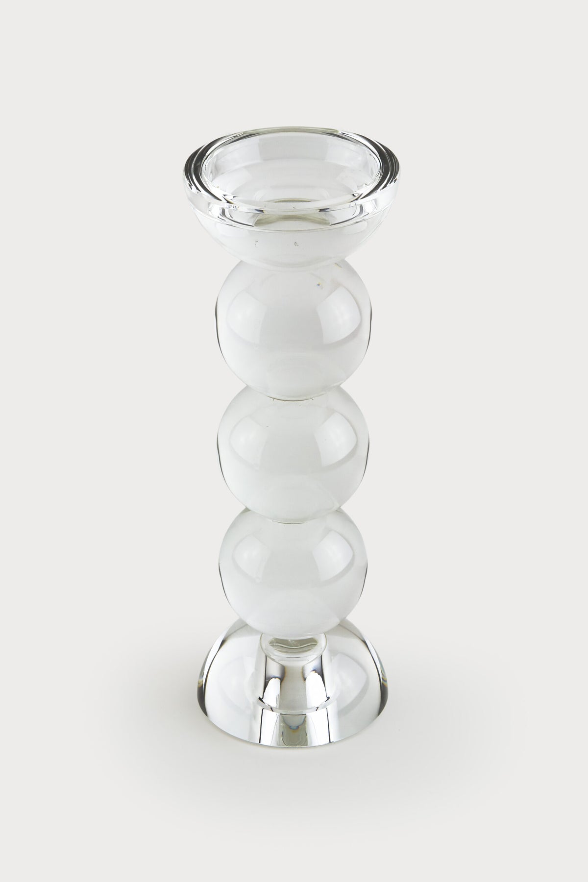Crystal Glass Ball Candle, 9"