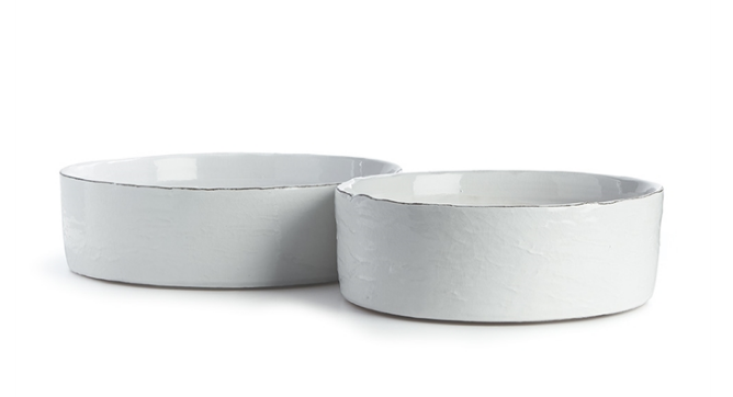 Studio Low 12" Bowl, White, 12x12x4