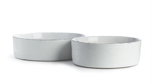 Studio Low 12" Bowl, White, 12x12x4